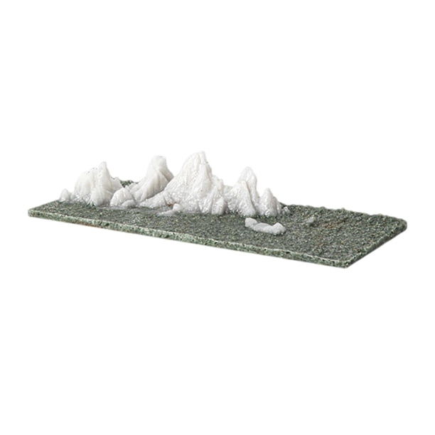 Decoración paisajística para peceras, creativa, ligera y realista. Montaña de nieve