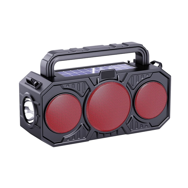 Altavoz Bluetooth solar, altavoz inalámbrico, altavoz Bluetooth de alto volumen para exteriores, altavoz de audio Bluetooth portátil