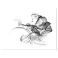 thumbnail image 2 of Femme et Fumée Double Exposition - Impression sur Toile Portrait, 2 of 3