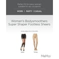 thumbnail image 2 of Women's MeMoi MM-291 Body Smoother Footless Sheer (Black L), 2 of 7