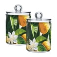 thumbnail image 2 of Ckdifva Lemons White Flower Storage Jar with Lid Acrylic Organization Storage Containers Set of 4, 2 of 7
