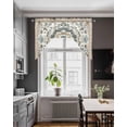 thumbnail image 3 of Farmhouse Boho Swag Valances for Windows, Small Curtains Drapes, Vintage Farmhouse Bohemia Pattern Art Kitchen Window Curtains Over Sink Window Treatment Valance for Bedroom/Bathroom 56"x36", 3 of 5