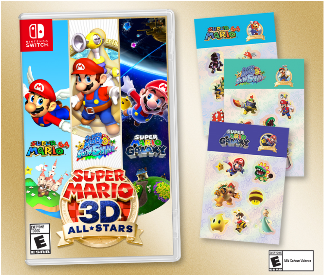 super mario 3d all stars controls