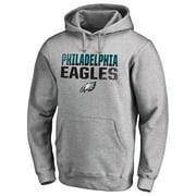 Mens Ash Philadelphia Eagles Iconic Collection Fade Out Pullover Hoodie