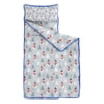 thumbnail image 2 of Light Blue Christmas Snowman and Tree Pattern Toddler Nap Mats for Kids Preschool,50"x20" Sleeping Mat Bag or Kids,Toddler Sleeping Bag,Toddler Nap Mat or Daycare, 2 of 6