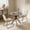 Gray+Beige Table(B), variant on Small Round Dining Table for 2-4 People, 31.7" Modern Round Kitchen Table, Space-Saving Table for Living Dining Room, Coffee ,Apartment