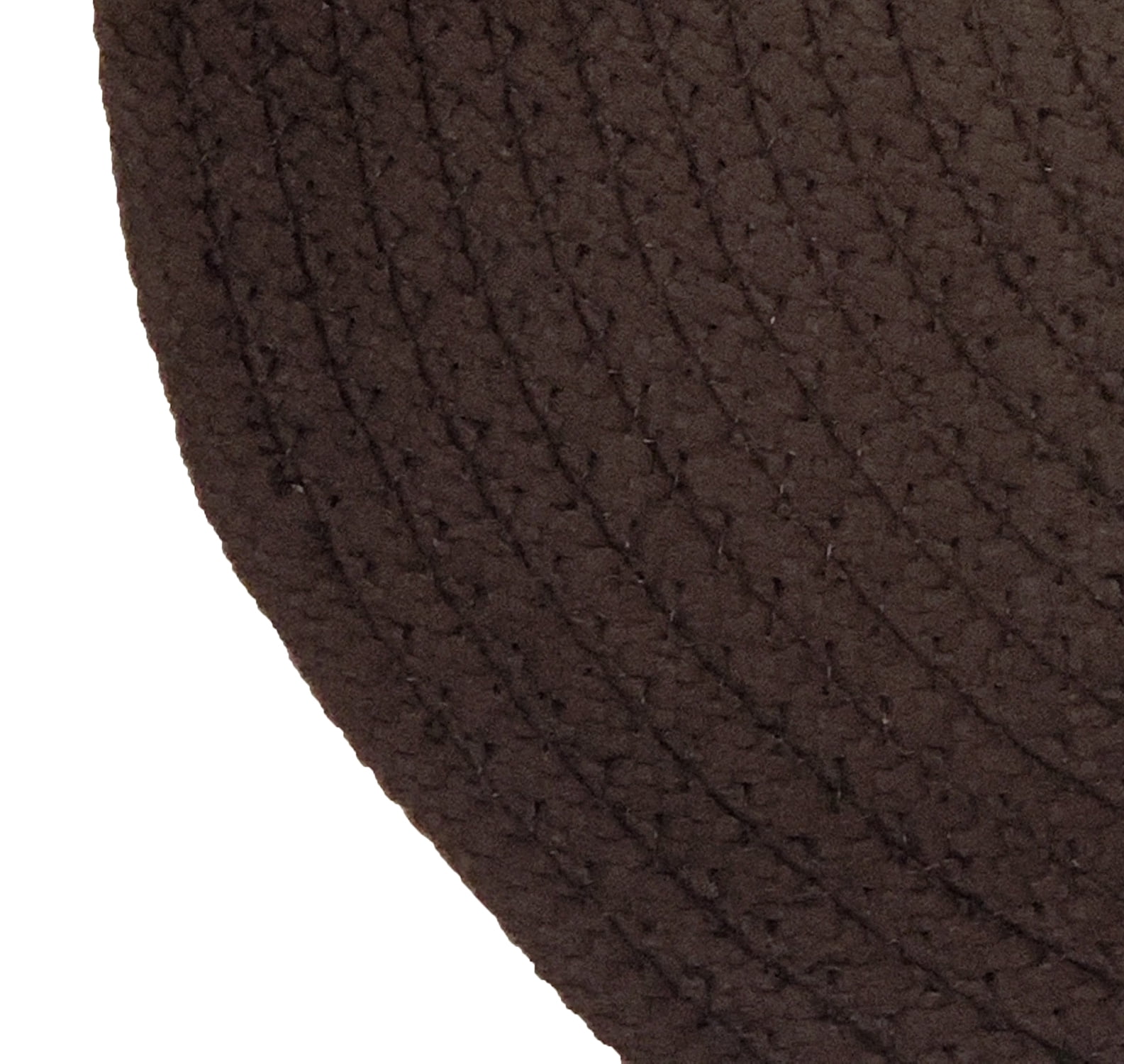 Better Trends 20"x 30" Oval Rug 100% Polypropylene Durable & Stain Resistant Reversible Indoor Area Utility Rug (Chocolate Solid) Alpine Solid Collection
