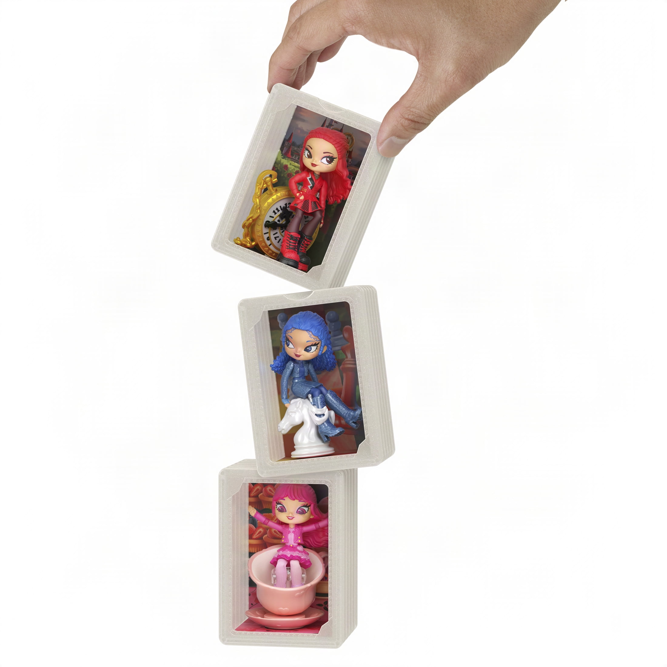 Disney Descendants: Wicked Wonderland, Stack & Reveal Toy, Surprise Small Dolls (Styles May Vary)