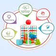 thumbnail image 3 of Juguete para bebé de 1 año, juguete para niños pequeños de 2 años, juguetes Montessori para niños y niñas de 1 a 3 años, juguetes educativos coloridos, juegos de clasificación de formas, juegos educativos, 12 piezas clasificadores de formas coloridas brillar Electrónica, 3 of 5