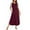 Cherry Red, variant on Ekouaer Long Nightgown Women's Loungewear Short Sleeve Sleepwear Full Length Sleep Shirt with Pockets