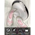 thumbnail image 7 of Easter Bunny Cloth Napkins Set of 4 Reusable Dinner Napkins, Colorful Eggs Cute Rabbit Grey Country Wooden Cocktail Napkin Washable Table Napkins for Wedding/Holiday Party/Baby Shower 20"x20", 7 of 7