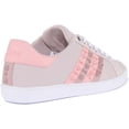thumbnail image 3 of Guess Jacobb Women's Lace Up Leather Stud Trainers In Nude Size 8.5, 3 of 6