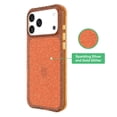 thumbnail image 3 of onn Sparkle Phone Case for iPhone 17 Pro - Orange with Gold Glitter, 3 of 6