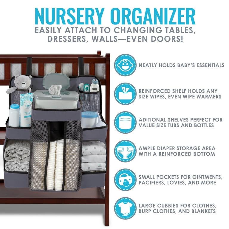 La Baby Diaper Caddy And Nursery Organizer For Baby's Essentials