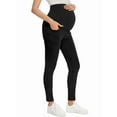 thumbnail image 1 of Pantalones Vaqueros de Maternidad para Mujer, Ajustados, Elásticos y Cómodos, para Embarazadas Negro S, 1 of 7