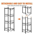thumbnail image 4 of KFFKFF Quad-Level Beverage Container Stand, Holder for 5-Gallon Water Bottles, Single-Row Rack Accommodating 4 Bottles, Sturdy Water Container Organizer for Kitchen, Office, Living Room, Black, 4 of 9