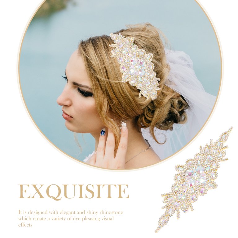 YSNOOWE Handmade Bride Rhinestone Belt for Wedding Dress 