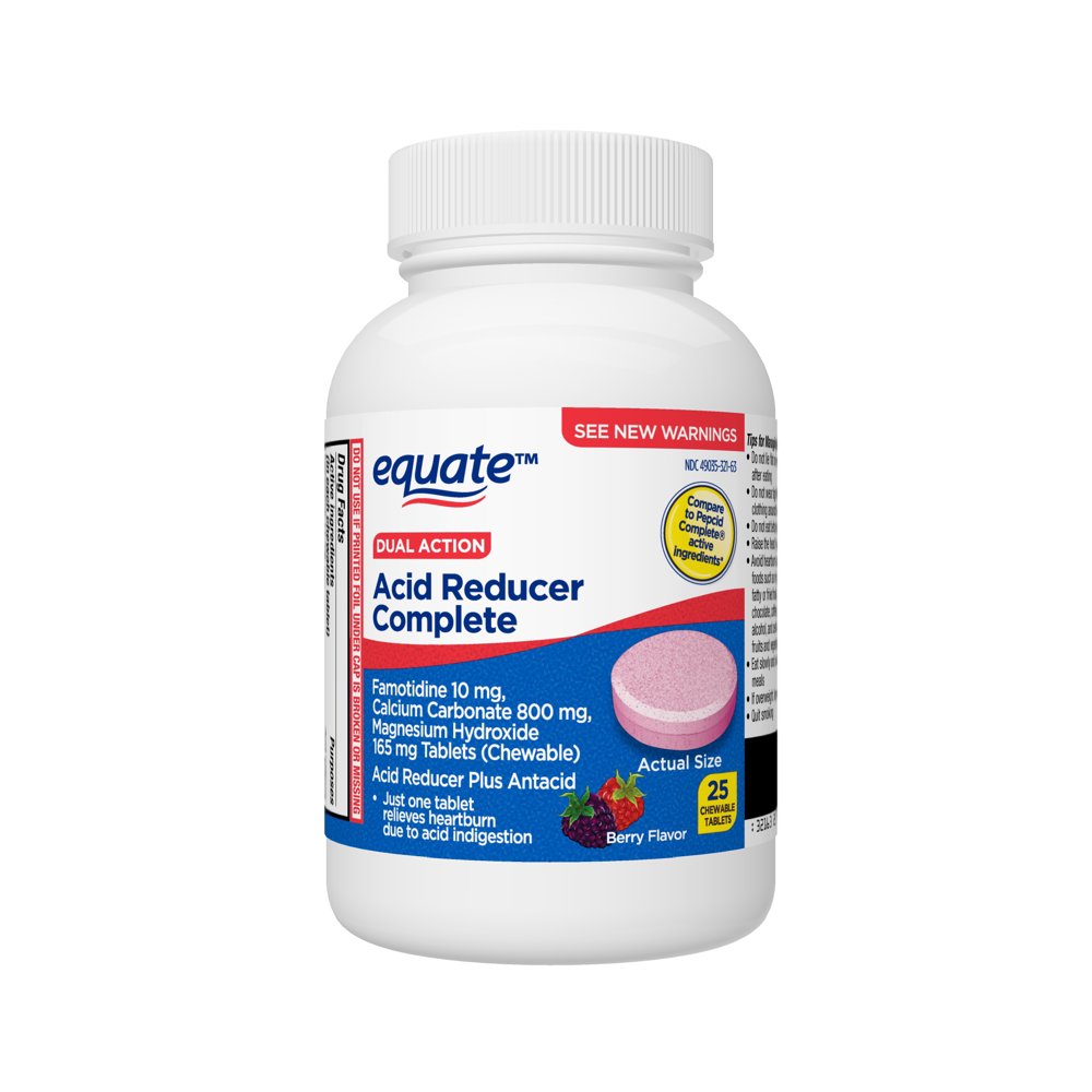 Equate Famotidine, Calcium Carbonate, Magnesium Hydroxide Chewable