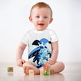 thumbnail image 3 of Shadow Milk Cookie Baby Bodysuit Soft & Breathable Infant Romper Unisex Short Sleeve Jumpsuit Ideal for 3 to 24 Months, 3 of 8