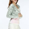 thumbnail image 2 of ZyeKqe Sequin Cropped Cardigans Long Sleeve Top Open Front Blouses Sparkly Glitter Party Outwear, 2 of 4