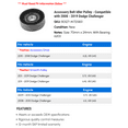 thumbnail image 2 of Accessory Belt Idler Pulley - Compatible with 2008 - 2019 Dodge Challenger 2009 2010 2011 2012 2013 2014 2015 2016 2017 2018, 2 of 2