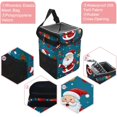 thumbnail image 2 of Santa Claus Car Trash Can: Foldable with Lid, Leak-Proof, Hanging Storage Bag - Trash Can for Car, Car Garbage Can, 2 of 6