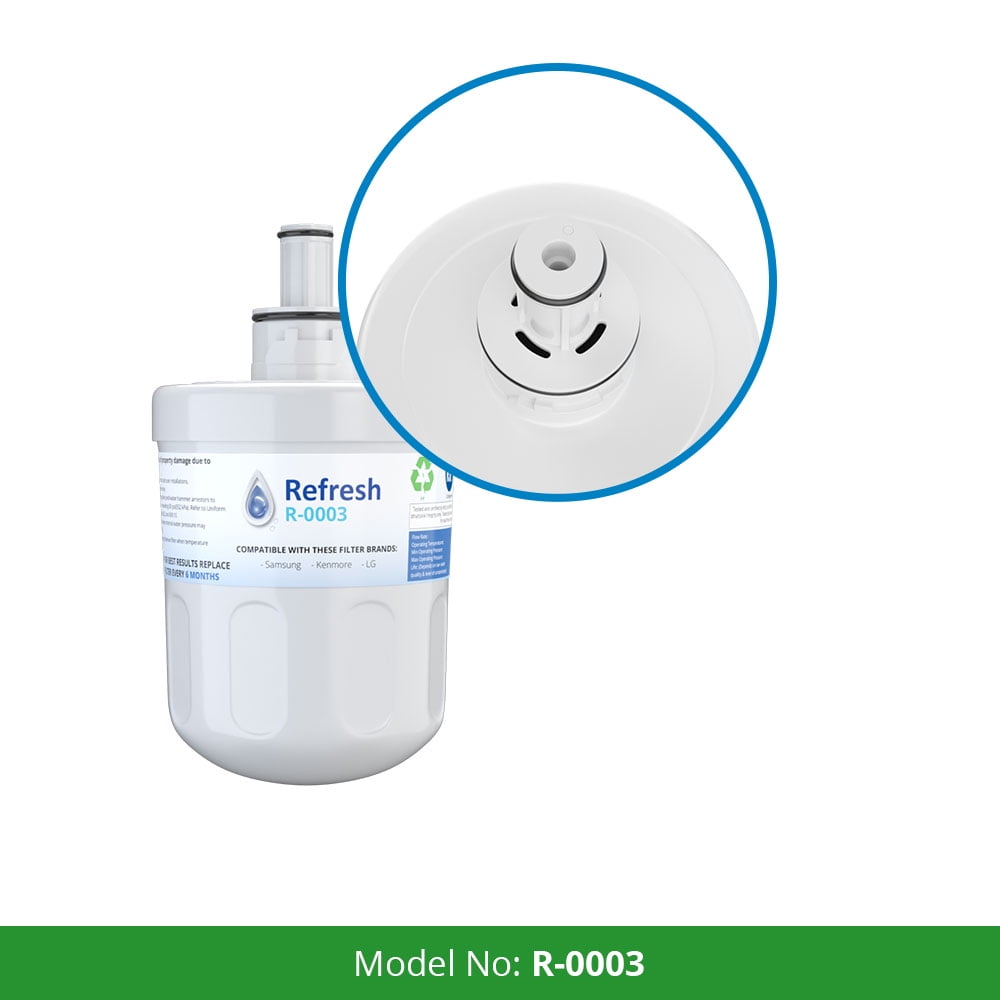 Replacement Water Filter For Samsung DA29-00003G -by Refresh (6 Pack)
