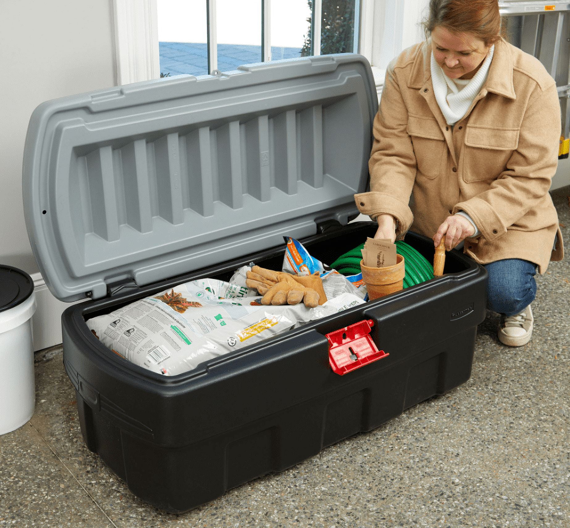 Rubbermaid 1949210 ActionPacker Lockable Storage 48 Gal