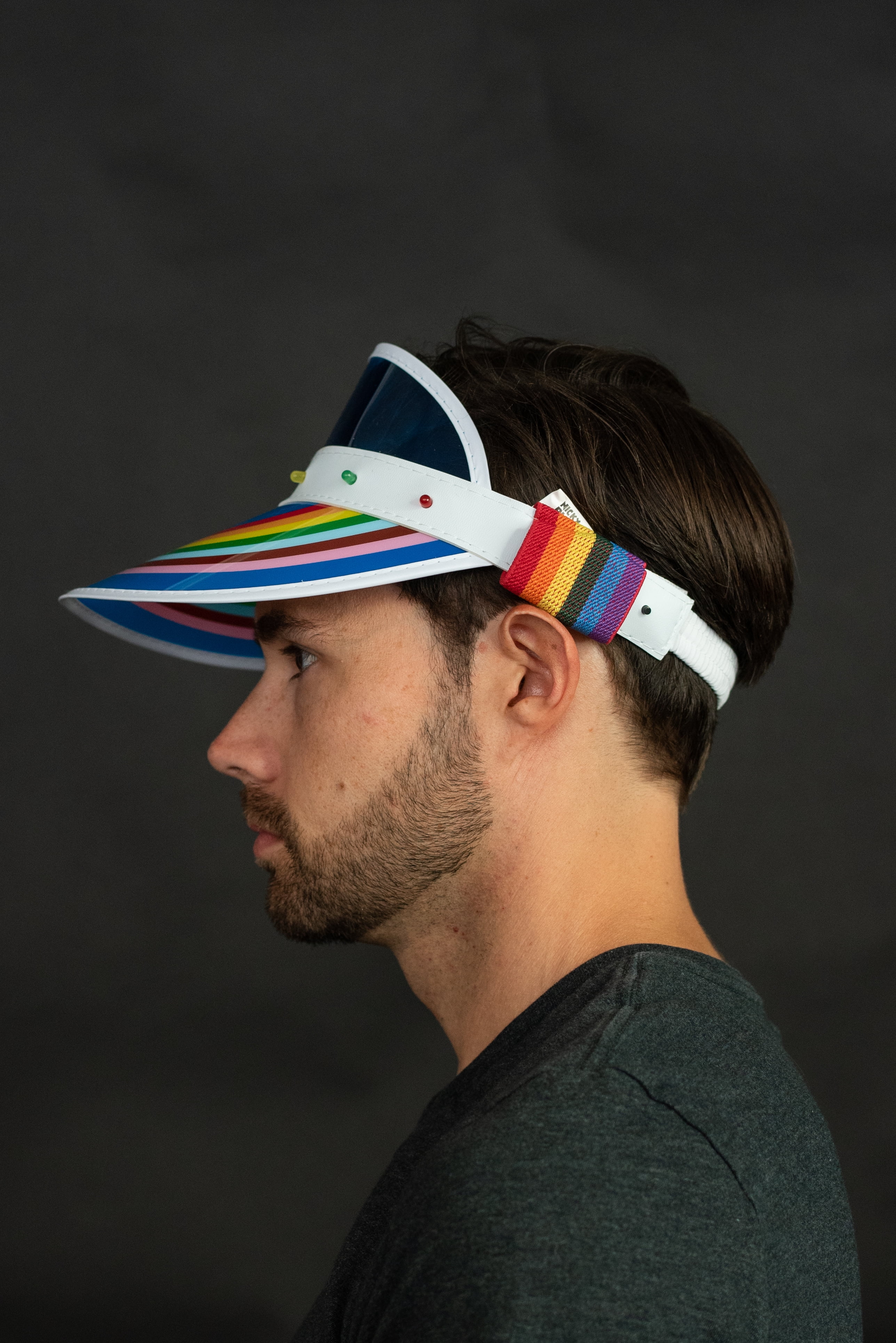 Retro Beach Plastic Sun Visor Hat 