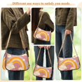 thumbnail image 4 of FORMRS Womens Shoulder Bag with Chain Strap Clutch Purse Cute Tote Handbag, Purple Retro Rainbow, 4 of 7