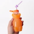 thumbnail image 5 of Taza para beber Honey Bear con 2 popotes Tapa a prueba de derrames y fugas - Ayuda a enseñar el redondeo de los labios, la retracción de la lengua y otras habilidades motoras orales. XianweiShao 8390615126168, 5 of 5