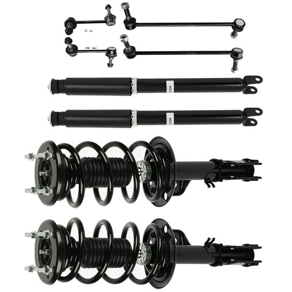 CCIYU Front Strut Spring Assembly Control Arm and Ball Joint Assembly 2013-2018 for Ford Explorer XLT Sport Utility 4-Door Complete Suspension Kit Fits replace for K750393, 172729, 911330