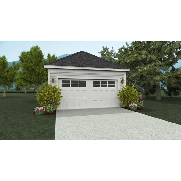 763-472: Garage 0 Bed, 0 Bath Luxury Home Plan, 0 Sq Ft: Full Blueprints with License to Build by Home Plan Marketplace - Lesuto