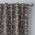 thumbnail image 2 of Better Homes & Gardens Blackout Textured Geometric Curtain Panel, 1 Panel, Brown Basket, 50" W x 108" L, 2 of 5