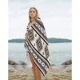 thumbnail image 2 of Brown Boho Beach Towels Oversized Super Absorbent, Southwestern Ethnic Aztec Retro Geometric Lightweight Bath Towel Quick Dry Sets For Bathroom/Pool/Rv Camping/Beach Play/Gym Room/Picnic 30"x60", 2 of 8