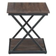 thumbnail image 5 of Home Square Metal Side Table in Brown and Black Finish - Set of 2, 5 of 5