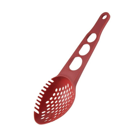 Nylon Spaghetti Server Non-Stick Pasta Fork Slotted Spoon Food Strainer with Measure Tool Ladle