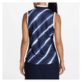 thumbnail image 2 of Lady Hagen Women's Printed Stripe Sleeveless Golf Polo, Navy, XXL, 2 of 2