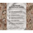 thumbnail image 5 of Soimoi Printed Waterproof Taffeta Fabric - Brown Floral Print | 56" Wide | For Outdoor Cushions, Awnings, Table Covers & Upholstery Projects, By 2 Yard, 5 of 7
