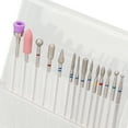 thumbnail image 1 of Soporte para brocas de manicura y pedicura, 20 agujeros, 14 piezas, soporte para cabezal de pulido de uñas, juego de soporte para brocas de manicura, resistente y resistente, 1 of 8