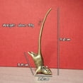 thumbnail image 4 of Pure Brass Long Tail Zodiac Mouse Statue Rat Tea Pet Miniature Ornament Vintage, 4 of 6