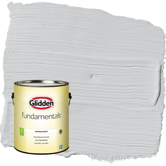 Glidden Fundamentals Elemental / Gray Semi-Gloss Interior Paint, 1 Gallon