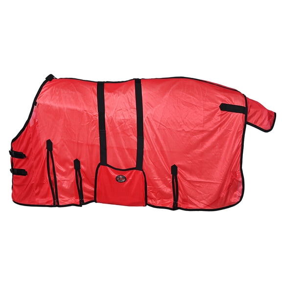 HILASON Horse Fly Sheet UV Protect Mesh Bug Mosquito Summer Spring Red