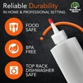 thumbnail image 3 of Homestead Choice 7-Pack Plastic Squeeze Bottles, 16 oz, Designed in USA, BPA Free, 3 of 7