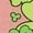 DESERT PINK, variant on Pokémon - Pancham Shamrocks Collage - Youth Girls Fitted Short Sleeve T-Shirt
