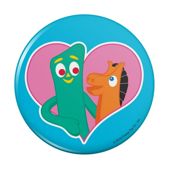 Gumby Pokey BFFs Best Friends Forever Pinback Button Pin