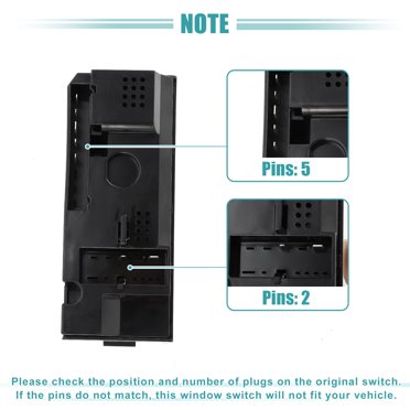 AM Autoparts Front Right Power Window Switch – 1996-2005 Chevy Astro, GMC Safari
