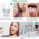 thumbnail image 3 of Limpiador Raspador De Lengua 6 Piezes gris, 3 of 5