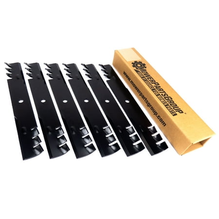 

(6) Mulching Blades for Multiple 50 52 54 Decks Laser Z Tiger Cub 481707