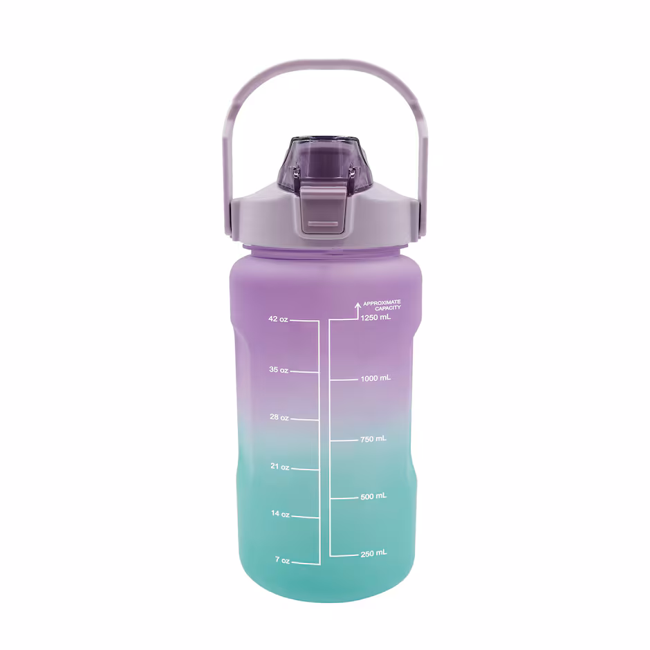 thumbnail image 3 of Water Bottles with Hydration Measurements and Flip-Top Lids, 48-oz (1ct), 3 of 7